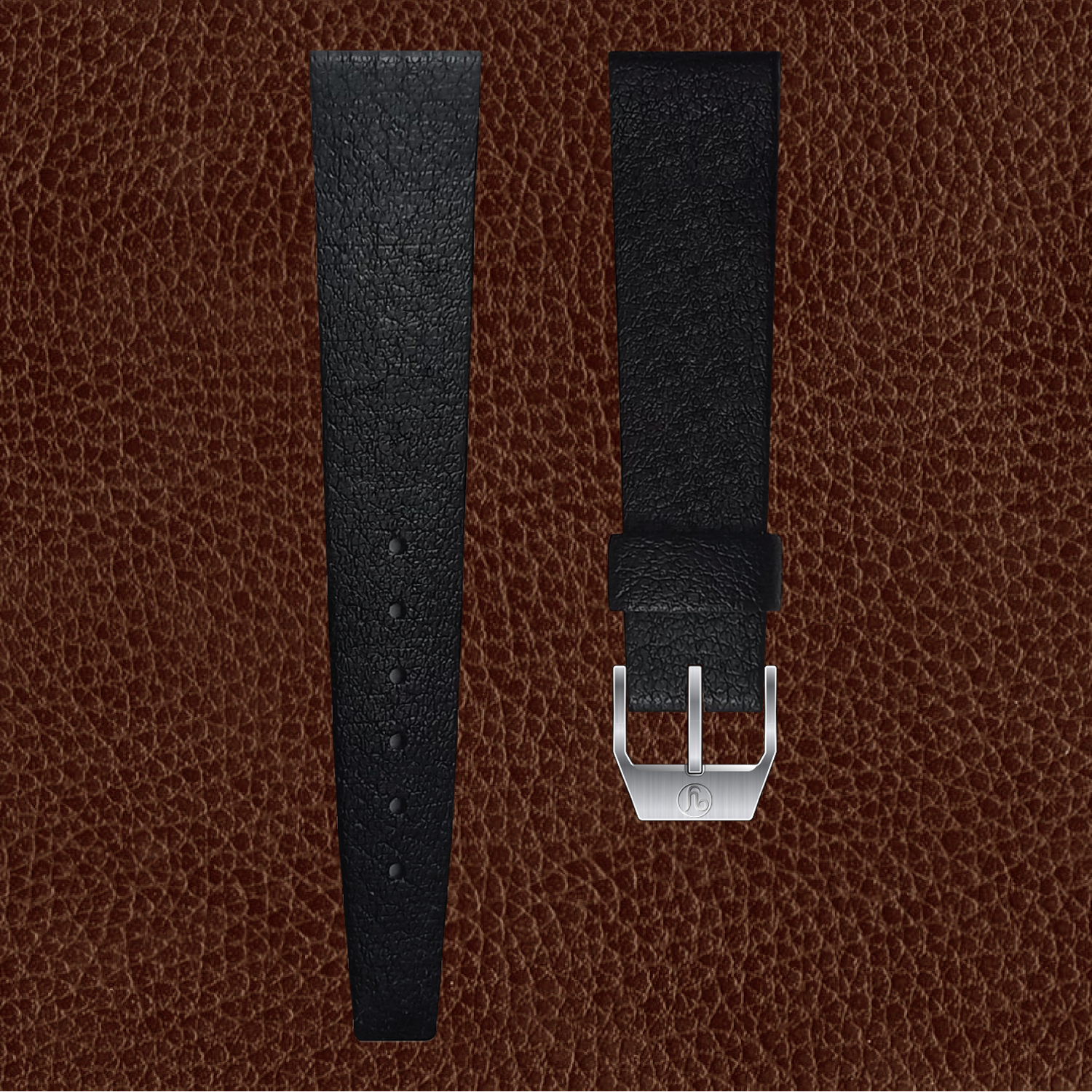YEMA Vintage Grained Leather Strap